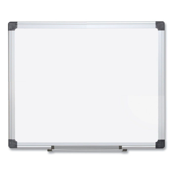 MasterVision Porcelain Value Dry Erase Board, 48 x 96, White, Aluminum Frame