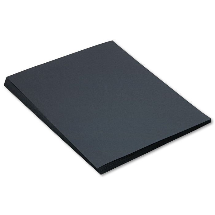 Prang SunWorks Construction Paper, 50 lb Text Weight, 18 x 24, Black, 50/Pack