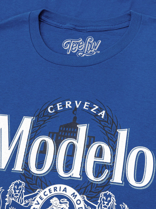 Cerveza Modelo Beer T-Shirt - Royal Blue by Tee Luv