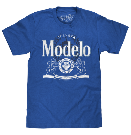 Cerveza Modelo Beer T-Shirt - Royal Blue by Tee Luv