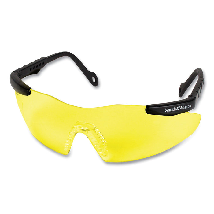 Smith & Wesson Magnum 3G Safety Eyewear, Black Frame, Yellow/Amber Lens, 12/Box