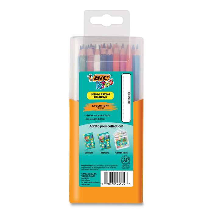 BIC #2 Pencil Xtra Fun, HB (#2), Black Lead, Assorted Barrel Colors, 18/Pack