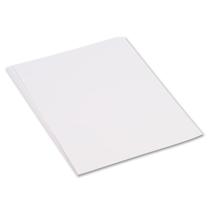 Prang SunWorks Construction Paper, 50 lb Text Weight, 18 x 24, White, 50/Pack