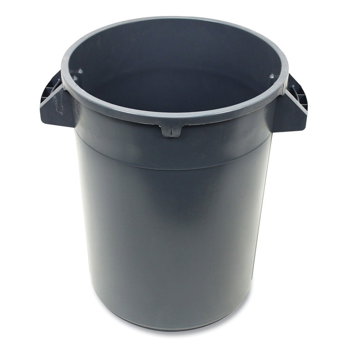 Impact Gator Plus Container, Round, Plastic, 32 gal, Gray