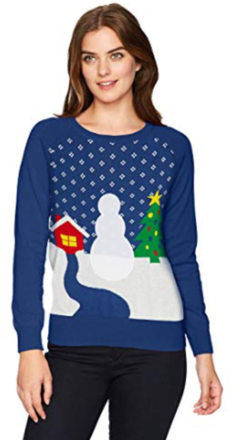 Hybrid Apparel Womens Snowman DIY Holiday Sweater, Size Small by Vanessa Jane
