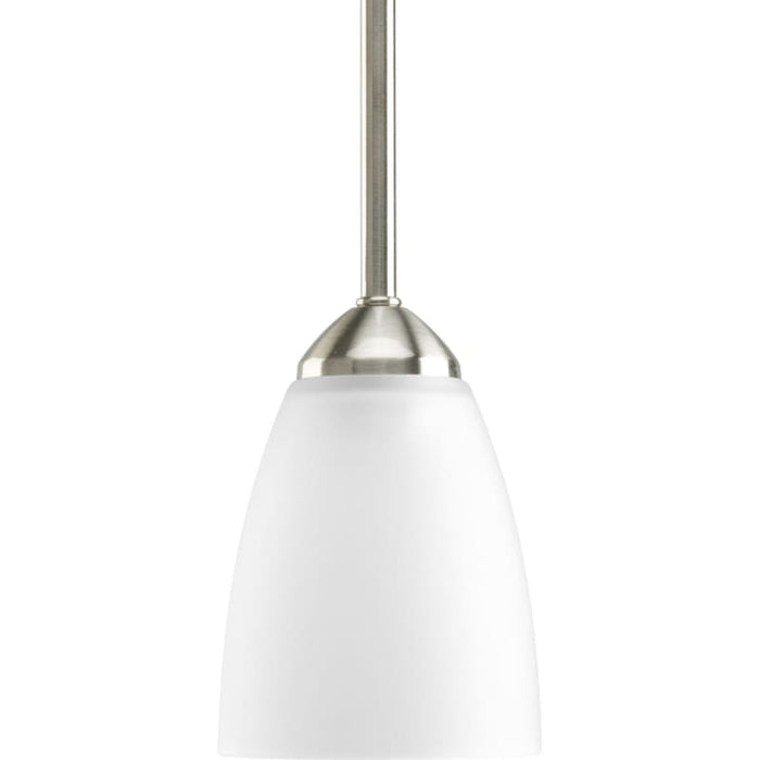 Progress Lighting P5113-09 Gather Mini Pendant Brushed Nickel by Vanessa Jane