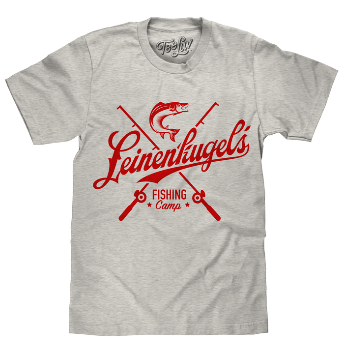 Leinenkugel's Fishing Camp Beer Logo T-Shirt - Ash Gray by Tee Luv