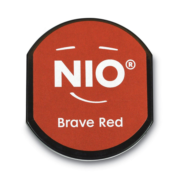 NIO Ink Pad for NIO Stamp with Voucher, 2.75" x 2.75", Brave Red