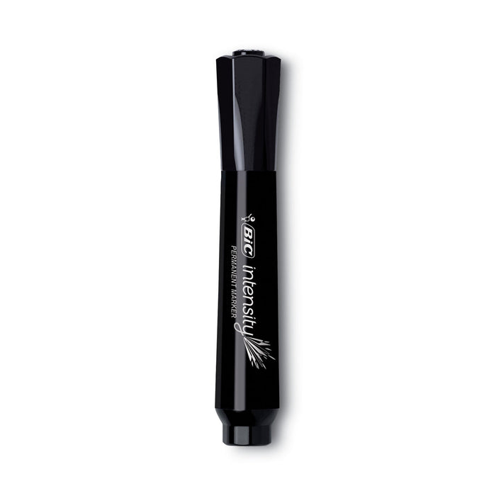BIC Intensity Chisel Tip Permanent Marker Value Pack, Broad Chisel Tip, Black, 36/Pack