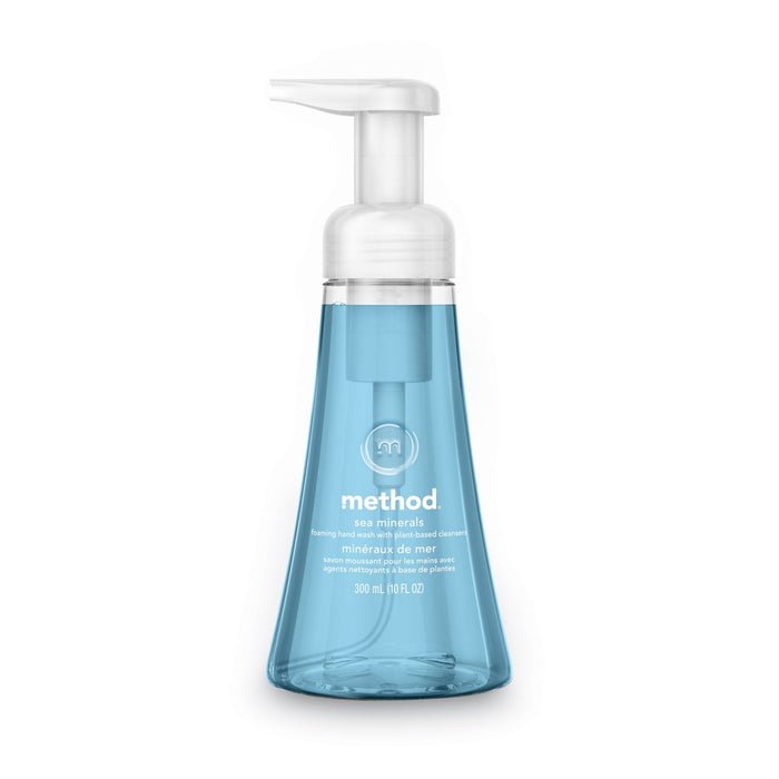 Method Foaming Hand Wash, Sea Minerals, 10 oz Pump Bottle, 6/Carton