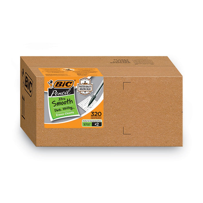 BIC Xtra Smooth Mechanical Pencil Xtra Value Pack, 0.7 mm, HB (#2), Black Lead, Assorted Barrel Colors, 320/Carton