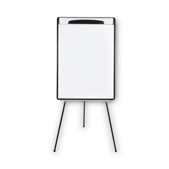 MasterVision Magnetic Gold Ultra Dry Erase Tripod Easel with Extension Arms, 32" to 72", Black/Silver