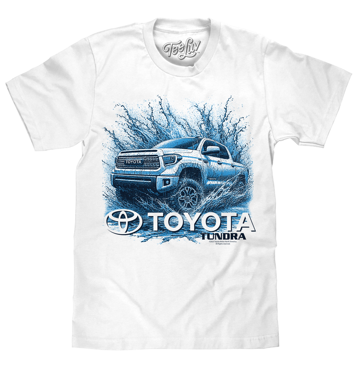 Toyota Tundra Pickup Truck T-Shirt - White by Tee Luv