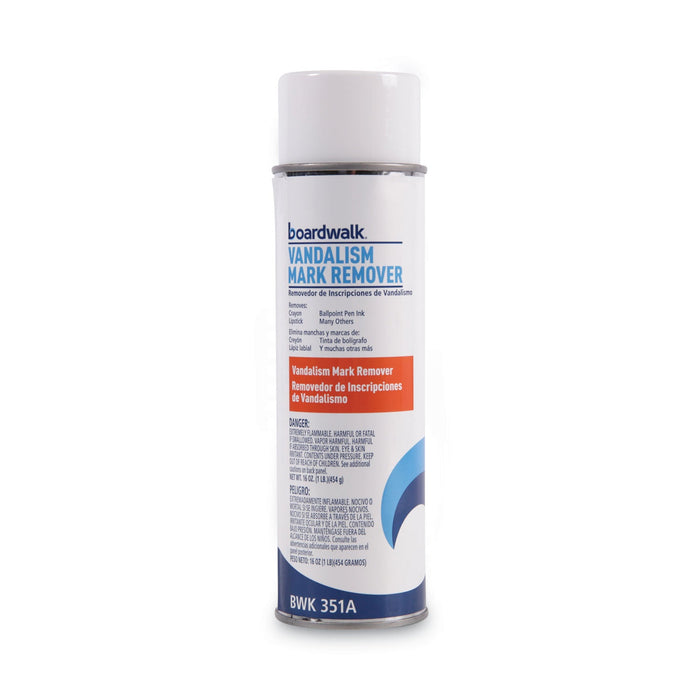 Boardwalk Vandalism Mark Remover, 16 oz Aerosol Spray, 12/Carton
