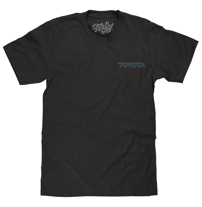 Toyota Supra Double Sided 80s Graphic T-Shirt - Black by Tee Luv