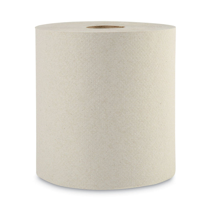 Boardwalk Green Universal Roll Towels, 1-Ply, 8"x 800 ft, Natural, 6 Rolls/Carton