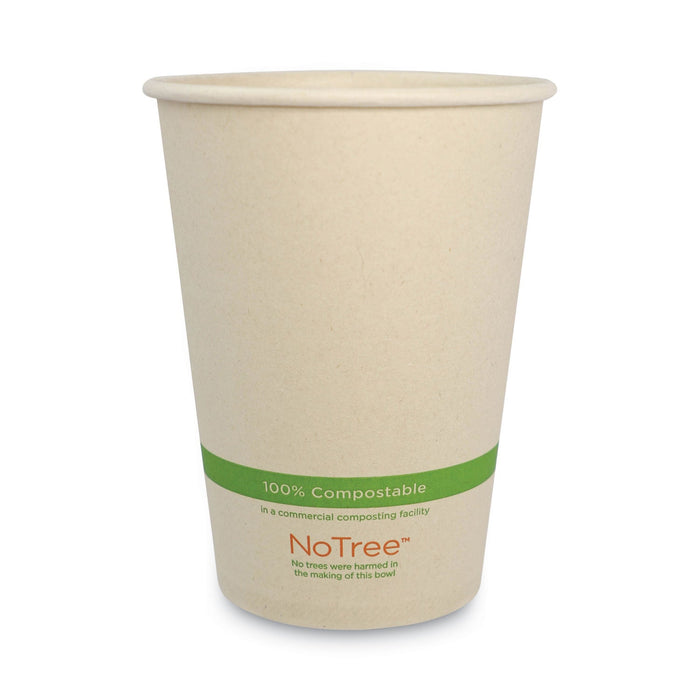 World Centric No Tree Paper Bowls, 32 oz, 4.4" Diameter x 5.8"h, Natural, Sugarcane, 500/Carton