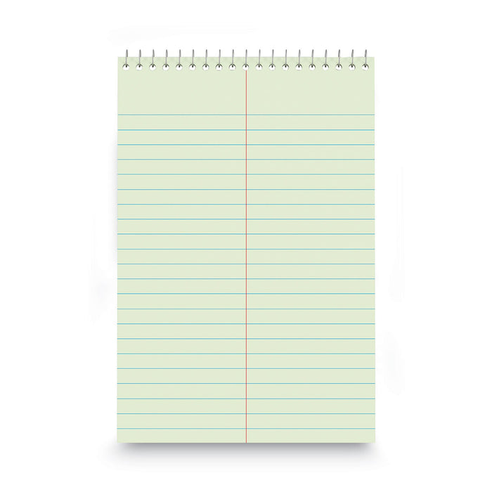 Universal Steno Pads, Gregg Rule, Red Cover, 80 Green-Tint 6 x 9 Sheets