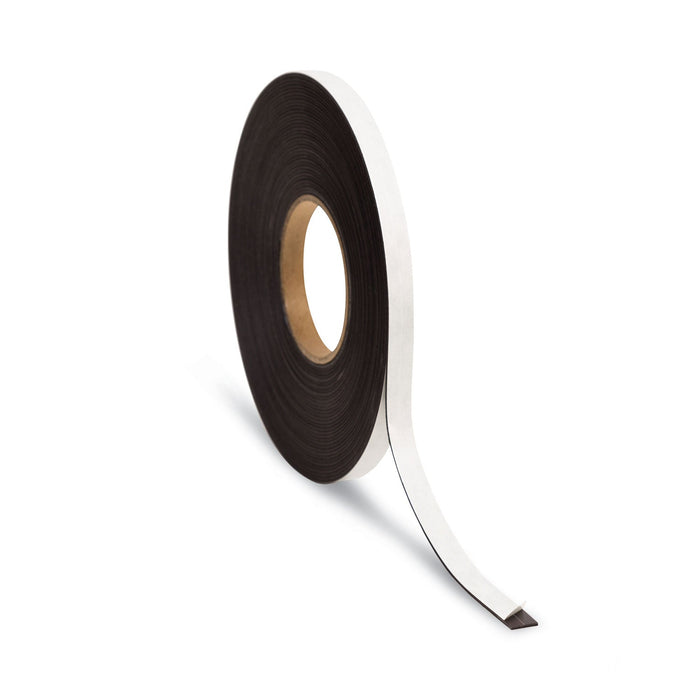 U Brands Magnetic Adhesive Tape Roll, 0.5" x 50 ft, Black