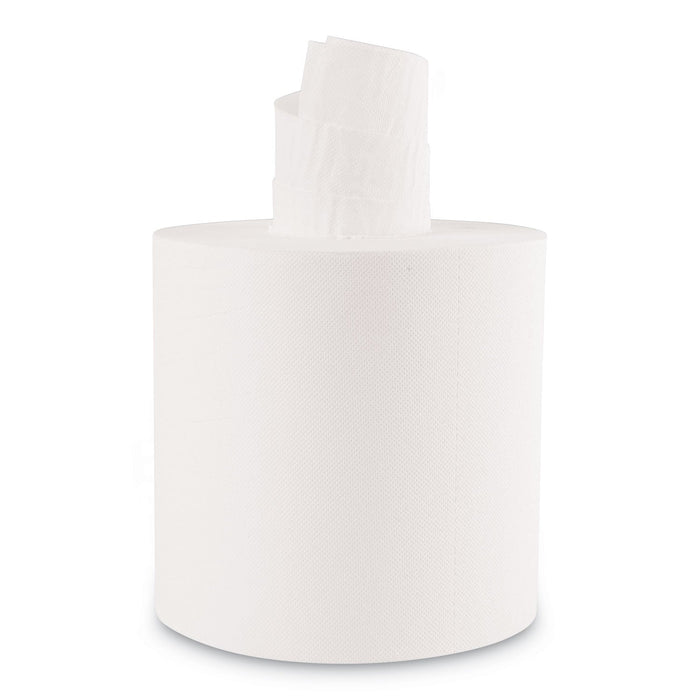 Boardwalk Center-Pull Roll Towels, 2-Ply, 7.6 x 8.9, White, 600/Roll, 6/Carton