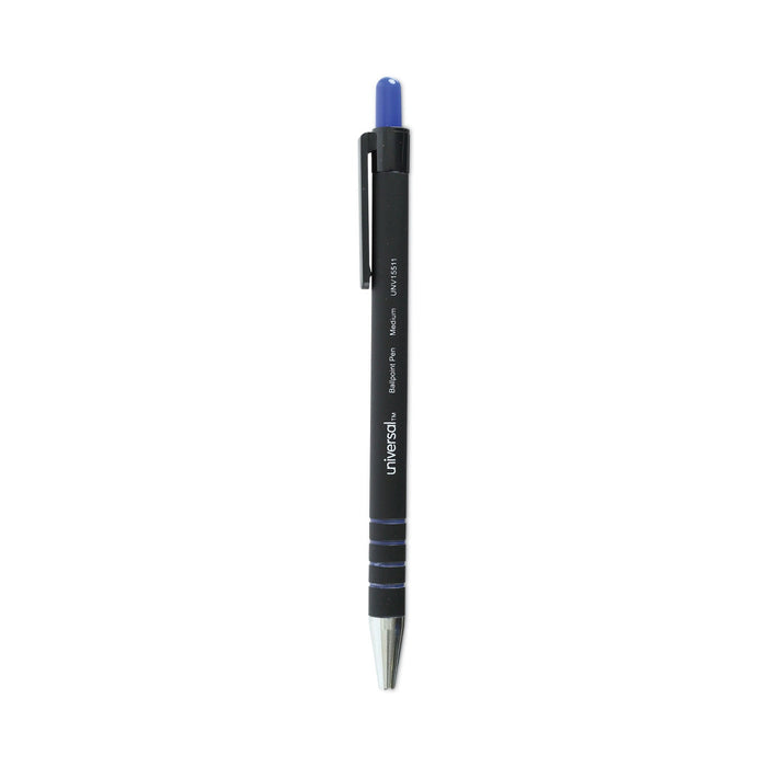 Universal Ballpoint Pen, Retractable, Medium 1 mm, Blue Ink, Blue Barrel, Dozen