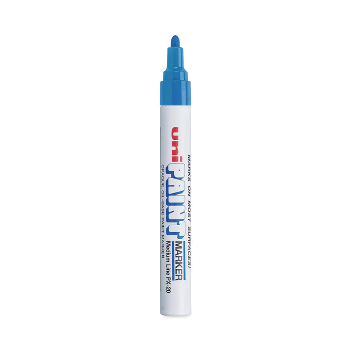uni Permanent Marker, Medium Bullet Tip, Blue