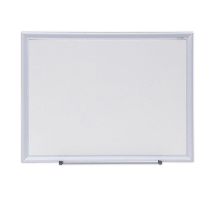 Universal Dry Erase Board, Melamine, 24 x 18, Aluminum Frame