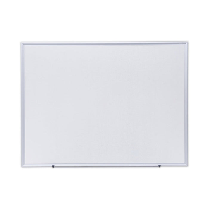 Universal Dry Erase Board, Melamine, 48 x 36, Aluminum Frame