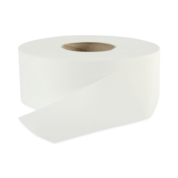 Boardwalk Jumbo Roll Bathroom Tissue, Septic Safe, 2-Ply, White, 3.2" x 525 ft, 12 Rolls/Carton