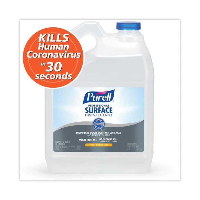 PURELL Professional Surface Disinfectant, Fresh Citrus, 1 gal Bottle