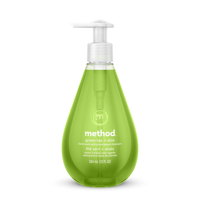 Method Gel Hand Wash, Green Tea and Aloe, 12 oz Pump Bottle