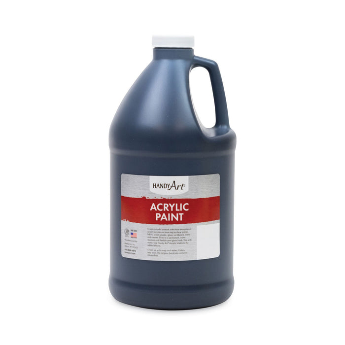Handy Art Acrylic Paint, Black, 64 oz Bottle