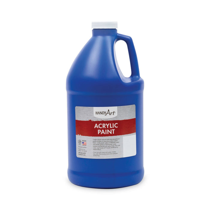 Handy Art Acrylic Paint, Blue, 64 oz Bottle
