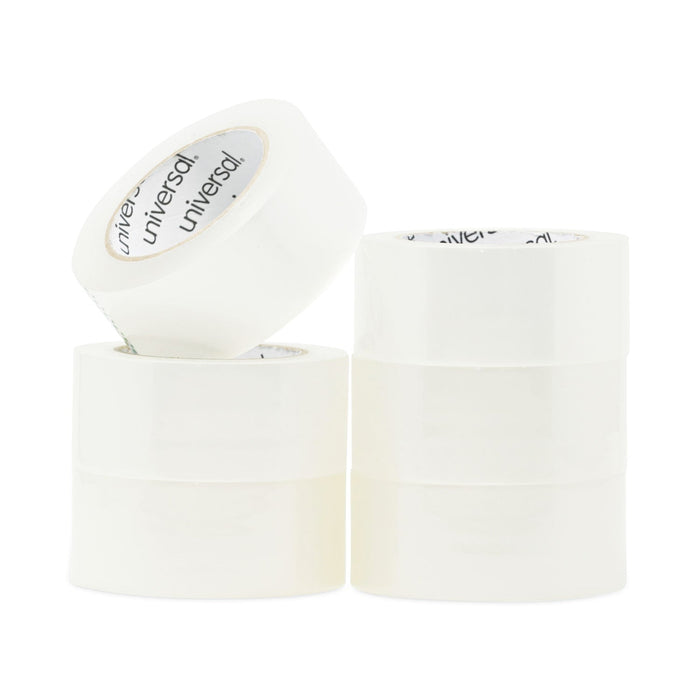 Universal Deluxe General-Purpose Acrylic Box Sealing Tape, 2 mil, 3" Core, 1.88" x 110 yds, Clear, 6/Pack
