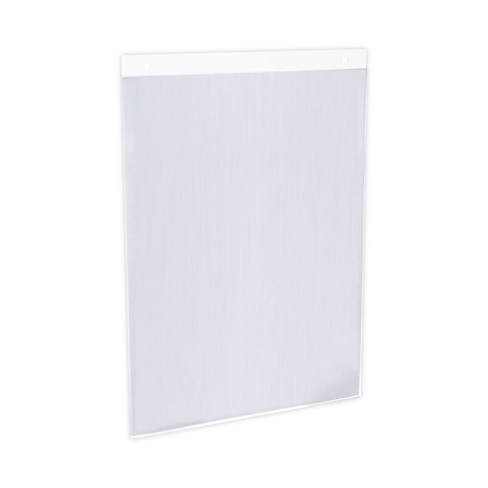 Universal Wall Mount Sign Holder, 8.5 x 11, Vertical, Clear