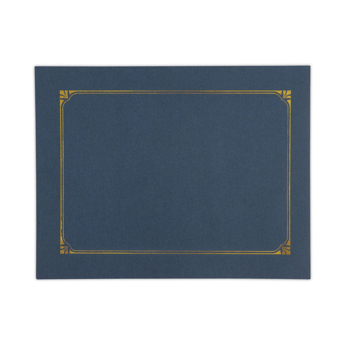 Universal Certificate/Document Cover, 8.5 x 11; 8 x 10; A4, Navy, 6/Pack