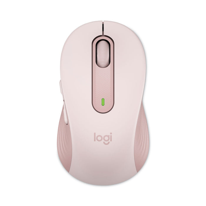 Logitech Signature M650 Wireless Mouse, Medium, 2.4 GHz Frequency, 33 ft Wireless Range, Right Hand Use, Rose