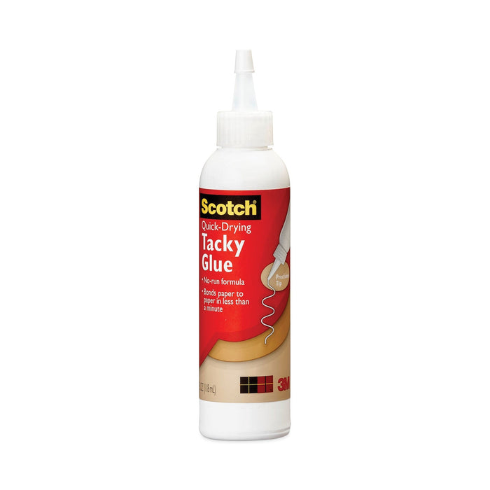 Scotch Quick-Drying Tacky Glue, 4 oz, Dries Clear