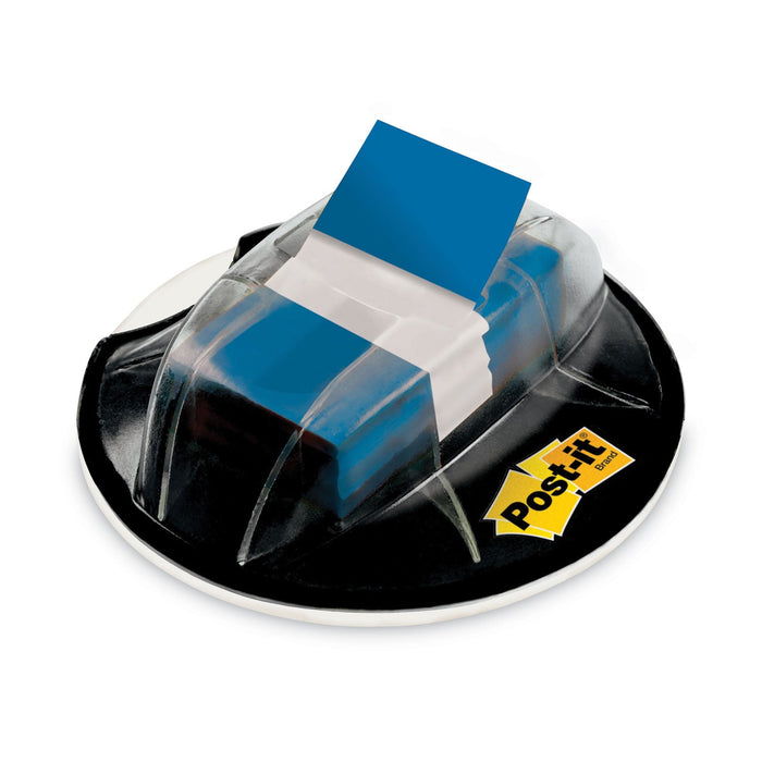Post-it Page Flags in Desk Grip Dispenser, 1 x 1.75, Blue, 200/Dispenser