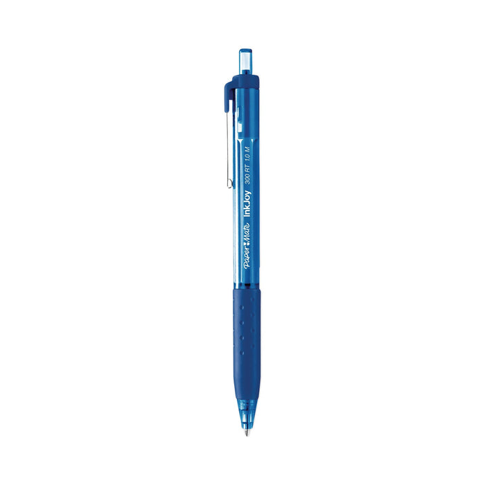 Paper Mate InkJoy 300 RT Ballpoint Pen, Retractable, Medium 1 mm, Blue Ink, Blue Barrel, 36/Pack