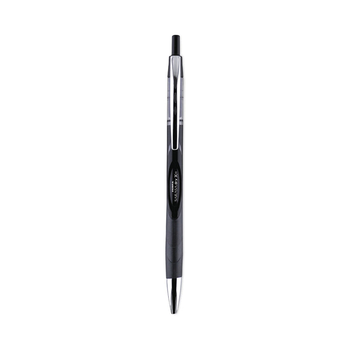 Zebra Sarasa Dry Gel X30 Gel Pen, Retractable, Medium 0.7 mm, Black Ink, Black Barrel, 12/Pack