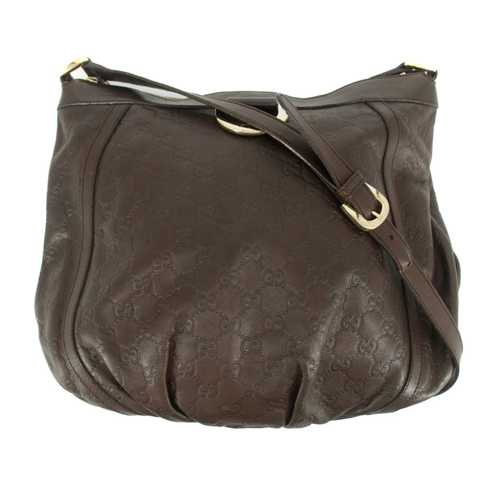 Gucci Brown Abby Guccisima Leather Crossbody Bag #7706 by Bolt Boutique