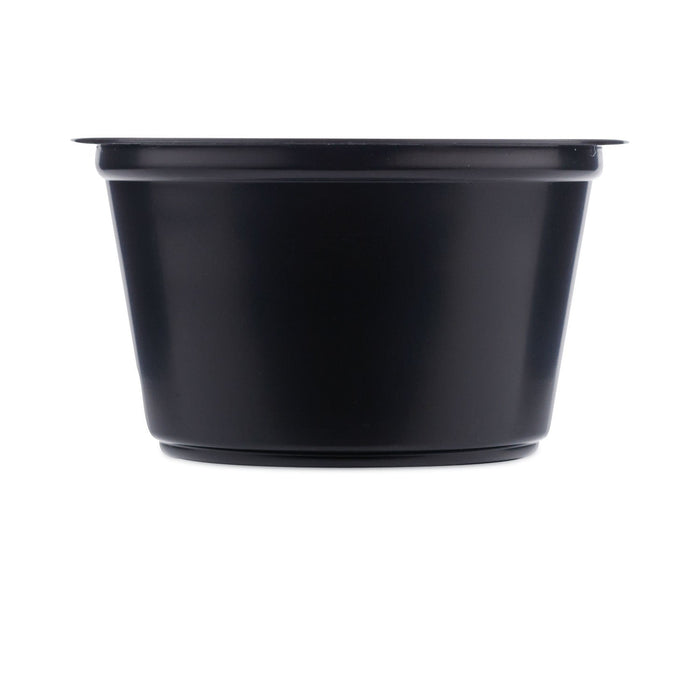 SupplyCaddy Portion Cups, 2 oz, Black, 2,500/Carton