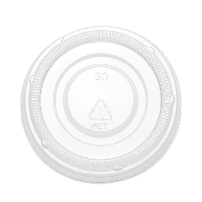 SupplyCaddy Portion Cup Lids, Fits 2 oz Portion Cups, Clear, 2,500/Carton