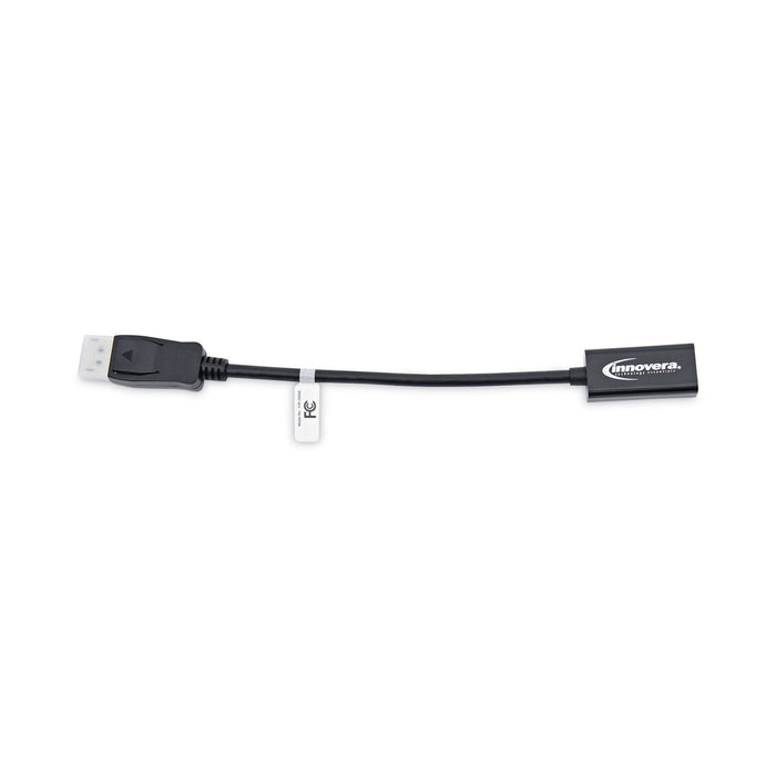 Innovera DisplayPort-HDMI Adapter, 0.65 ft, Black