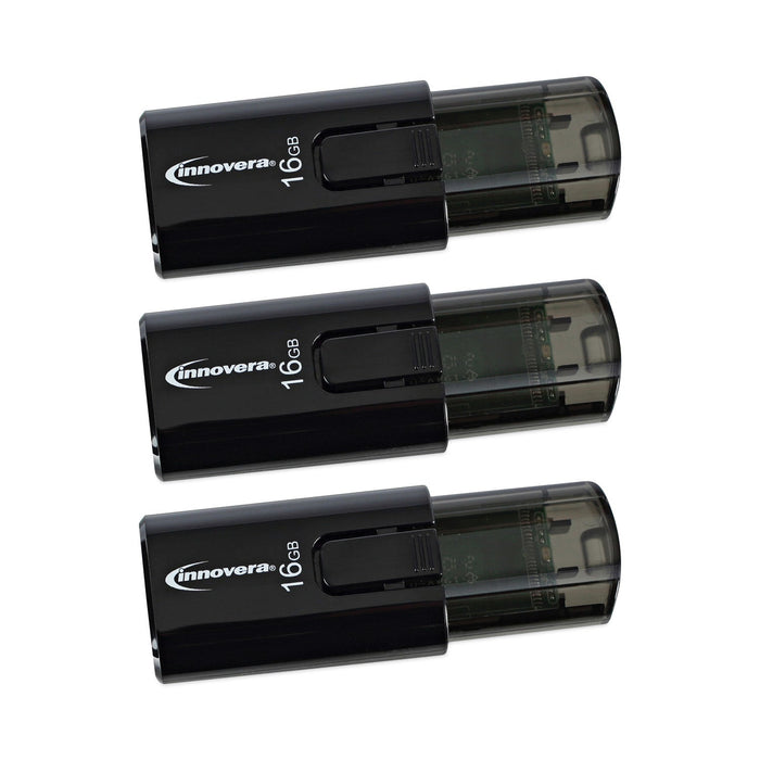 Innovera USB 3.0 Flash Drive, 16 GB, 3/Pack