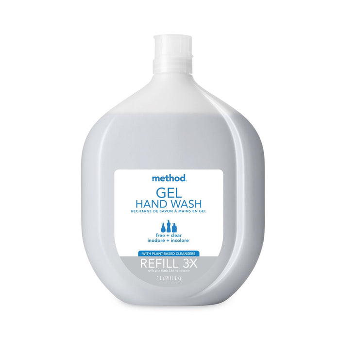 Method Gel Hand Wash Refill Tub, Fragrance-Free, 34 oz Tub