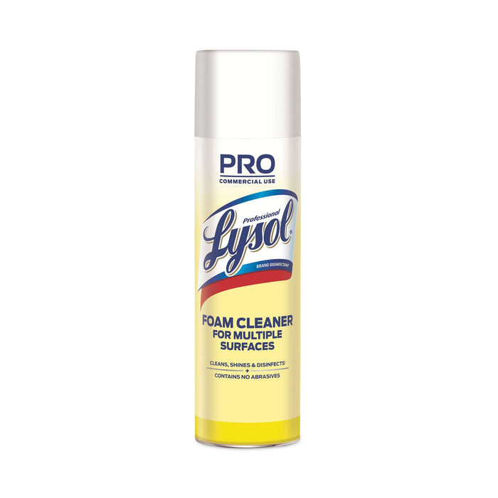 Professional LYSOL Disinfectant Foam Cleaner, 24 oz Aerosol Spray, 12/Carton