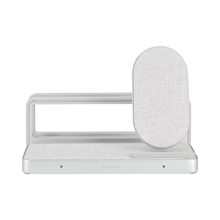 Kensington StudioCaddy with Qi Wireless Charging for Apple Devices, USB-A; USB-C, Silver
