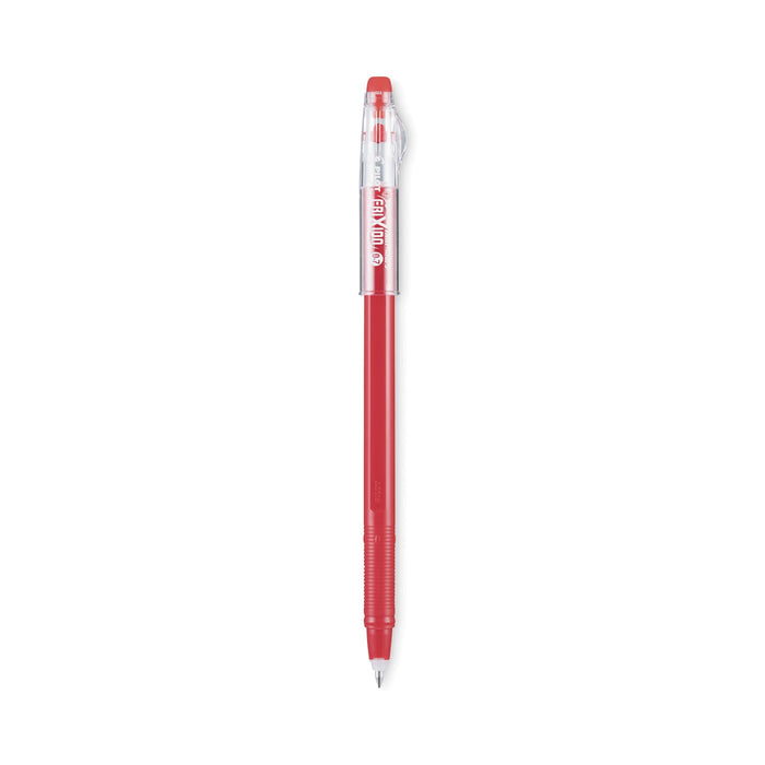 Pilot FriXion ColorSticks Erasable Gel Pen, Clipless Stick, Fine 0.7 mm, Red Ink, Red Barrel, Dozen